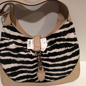 Gucci Jackie zebra Handbag